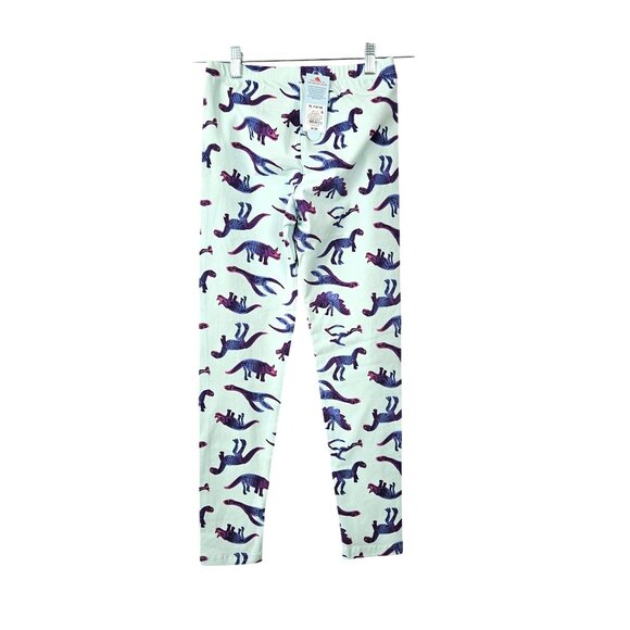 Dinosaur Skeleton Print Girls Leggings XL 14-16 By Cat & Jack With Durable Knee - Picture 2 of 8